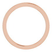 14K Rose Stackable Bead Ring Size 6