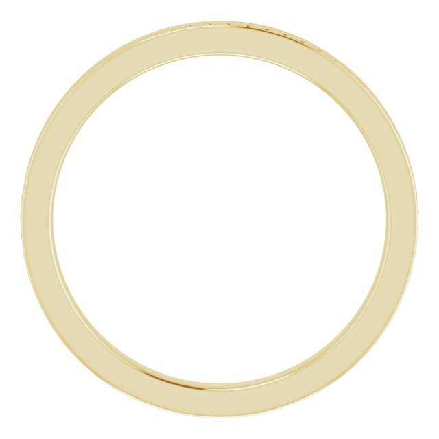 14K Yellow Stackable Bead Ring Size 6