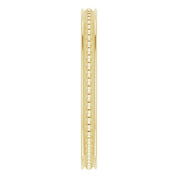 14K Yellow Stackable Bead Ring Size 5