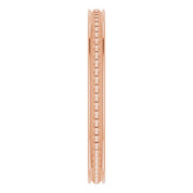 14K Rose Stackable Bead Ring Size 5