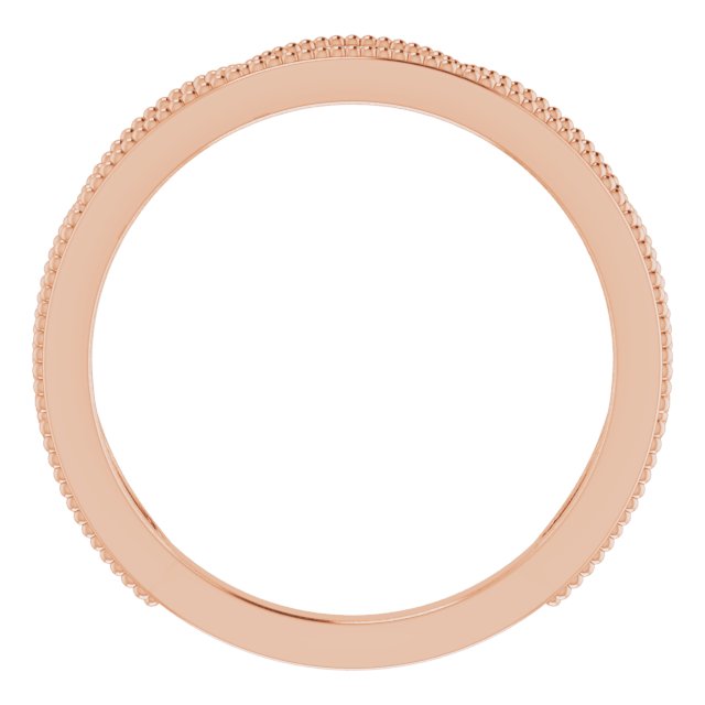 14K Rose 1/8 CTW Natural Diamond Stackable Ring