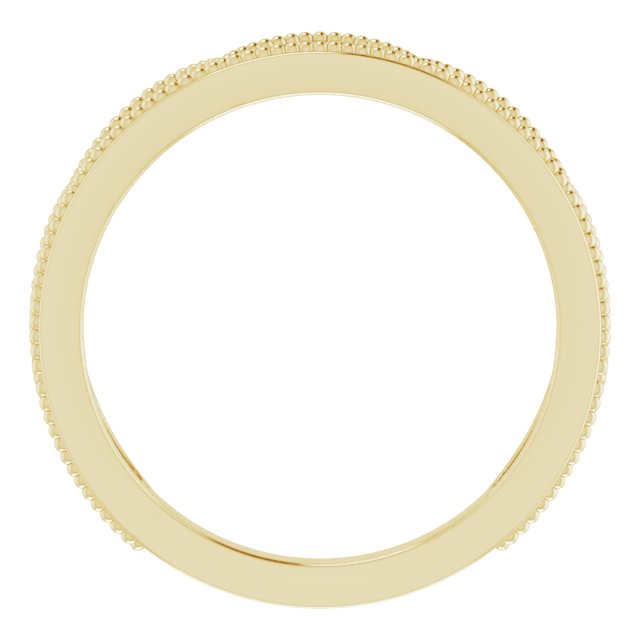 14K Yellow 1/8 CTW Natural Diamond Stackable Ring