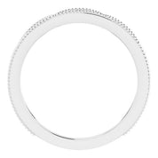 14K White 1/8 CTW Natural Diamond Stackable Ring