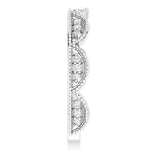 Platinum 1/8 CTW Natural Diamond Stackable Ring