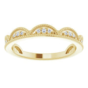 14K Yellow 1/8 CTW Natural Diamond Stackable Ring