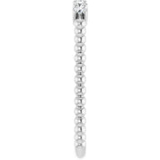 14K White 1/6 CTW Natural Diamond Stackable Ring