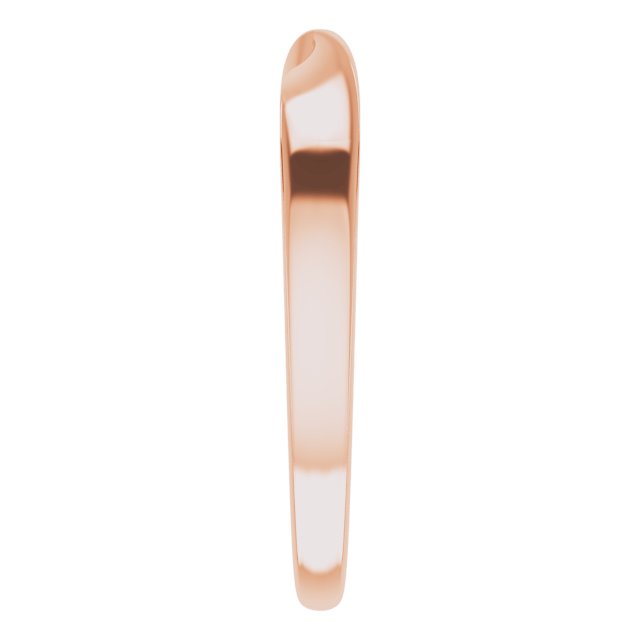 14K Rose 3 mm Stackable Twisted Ring