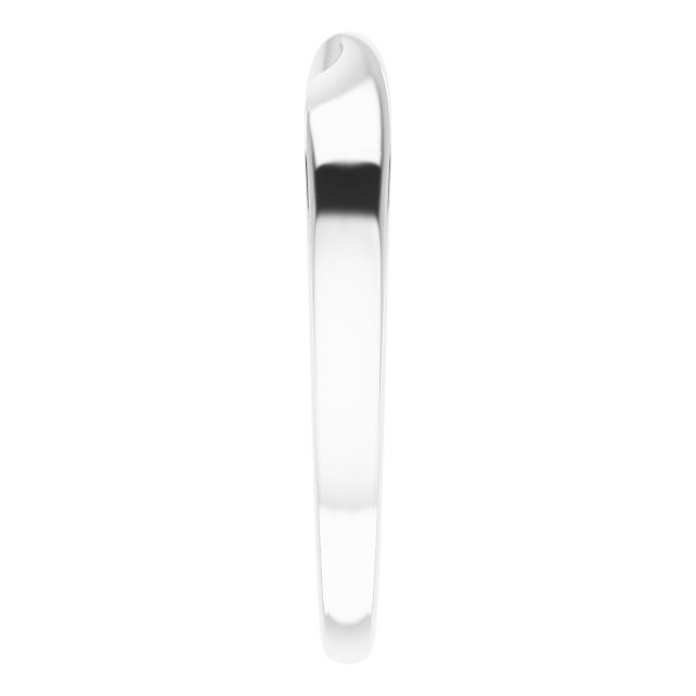 Platinum 3 mm Stackable Twisted Ring