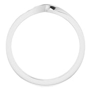 Platinum 3 mm Stackable Twisted Ring