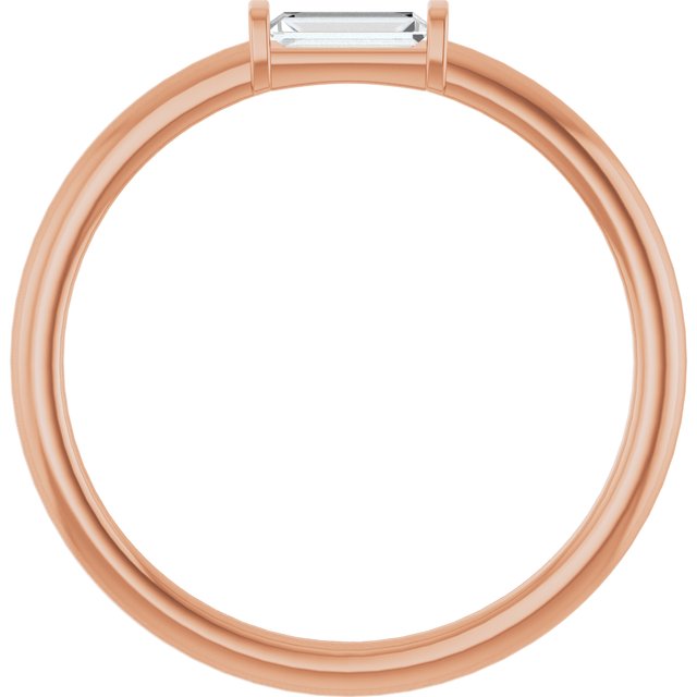 14K Rose 1/10 CTW Lab-Grown Diamond Stackable Ring