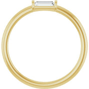 14K Yellow 1/10 CTW Lab-Grown Diamond Stackable Ring