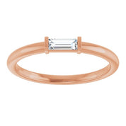 14K Rose 1/6 CTW  Natural Diamond Stackable Ring