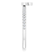 Platinum 1/5 CTW Natural Diamond Stackable Ring