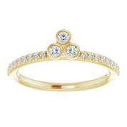 14K Yellow 1/5 CTW Natural Diamond Stackable Ring