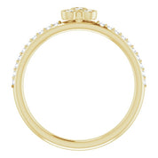 14K Yellow 1/5 CTW Natural Diamond Stackable Ring