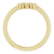 14K Yellow .04 CTW Natural Diamond Bee Youth Ring