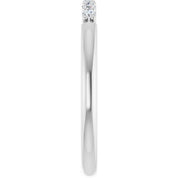 Platinum 1/8 CTW Natural Diamond Stackable Ring