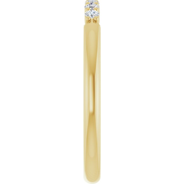 14K Yellow 1/8 CTW Natural Diamond Stackable Ring