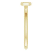 14K Yellow .06 CTW Natural Diamond Hexagon Stackable Ring