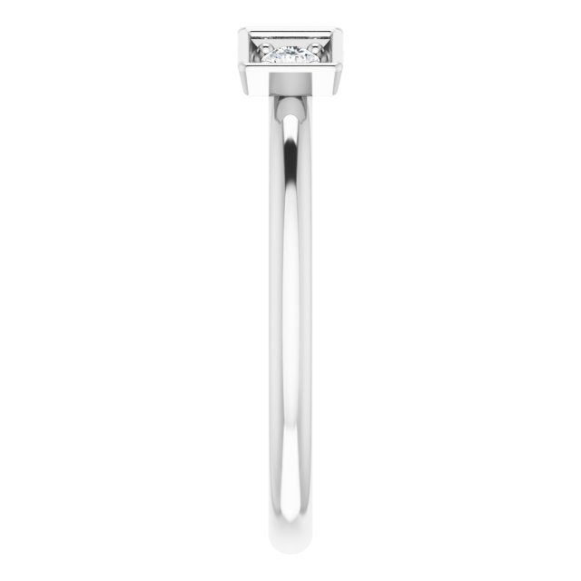 Platinum 1/5 CTW Natural Diamond Stackable Ring