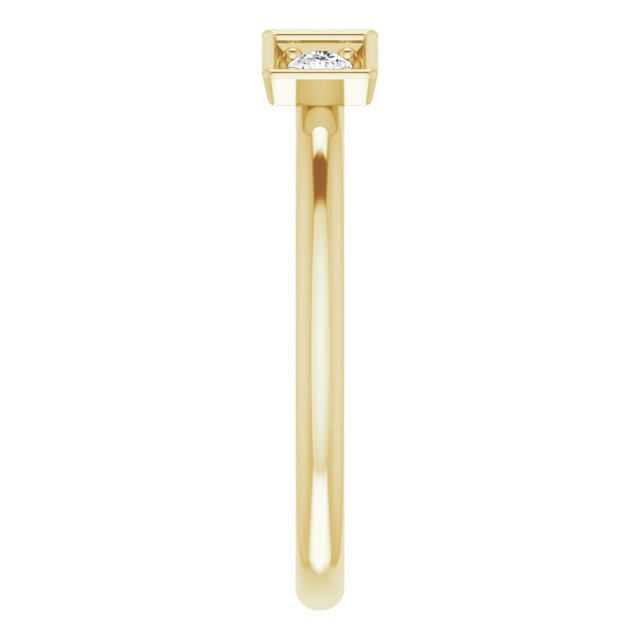 14K Yellow 1/5 CTW Natural Diamond Stackable Ring