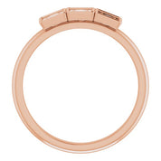 14K Rose 1/5 CTW Natural Diamond Stackable Ring