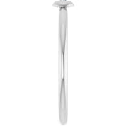 Platinum .03 CTW Natural Diamond Stackable Ring