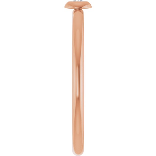 14K Rose .03 CTW Natural Diamond Stackable Ring