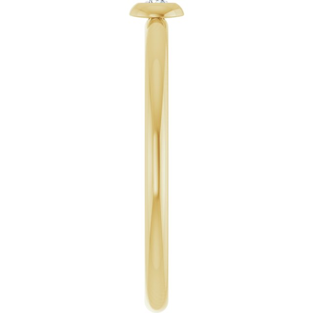 14K Yellow .03 CTW Natural Diamond Stackable Ring