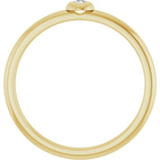 14K Yellow .03 CTW Natural Diamond Stackable Ring