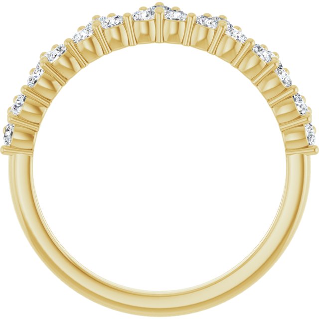 14K Yellow 5/8 CTW Lab-Grown Diamond Stackable Ring