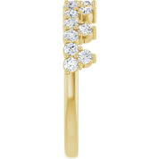 14K Yellow 5/8 CTW Lab-Grown Diamond Stackable Ring