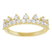 14K Yellow 5/8 CTW Lab-Grown Diamond Stackable Ring