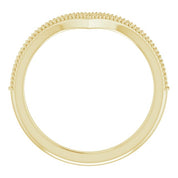 14K Yellow 1/6 CTW Natural Diamond Stackable V Ring