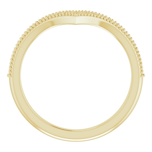 14K Yellow 1/6 CTW Natural Diamond Stackable V Ring