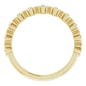 14K Yellow 1/6 CTW Natural Diamond Stackable Clover Ring