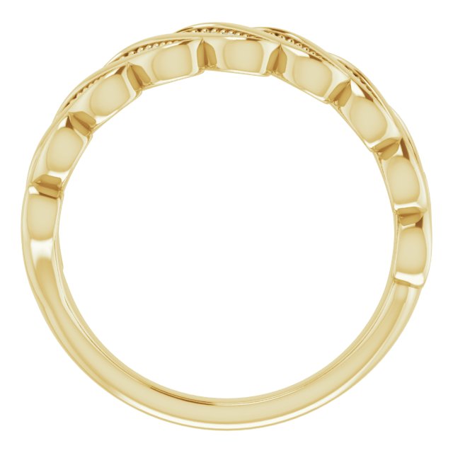 14K Yellow 1/4 CTW Natural Diamond Stackable Ring