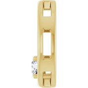 14K Yellow 1/4 CT Lab-Grown Diamond Pendant