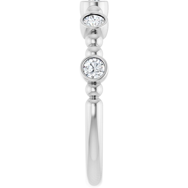 Sterling Silver 1/3 CTW Natural Diamond Stackable Ring