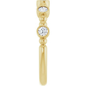 14K Yellow 1/3 CTW Natural Diamond Stackable Ring