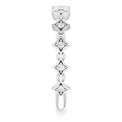 Platinum 1/10 CTW Natural Diamond Stackable Ring