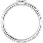 Sterling Silver .07 CT Natural Diamond Stackable Ring