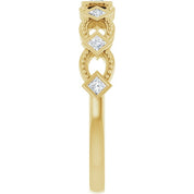 14K Yellow 1/6 CTW Natural Diamond Stackable Ring