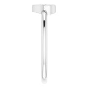 Platinum .01 CT Natural Diamond Youth Heart Ring