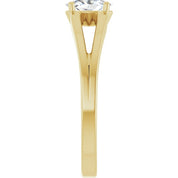14K Yellow Sapphire Youth Solitaire Ring