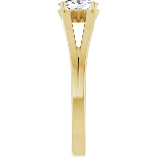 14K Yellow Sapphire Youth Solitaire Ring