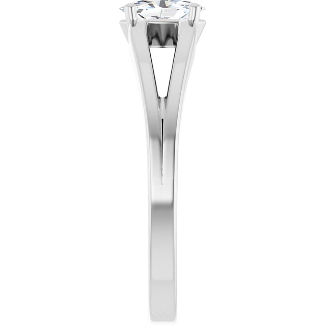 Sterling Silver Imitation Diamond Solitaire Youth Ring