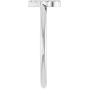 Platinum .05 CTW Natural Diamond Initial P Ring