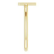 14K Yellow Initial A Ring