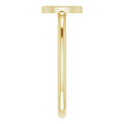 14K Yellow Initial D Ring